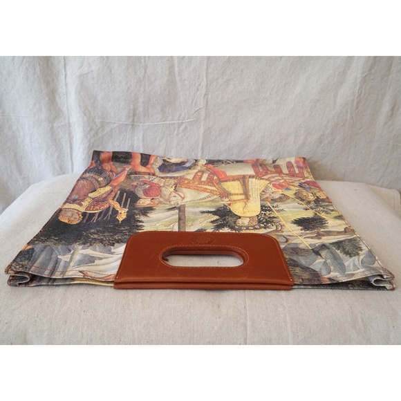 Manifattura di Signa Waxed Cotton Renaissance Print Tote - Picture 4 of 16